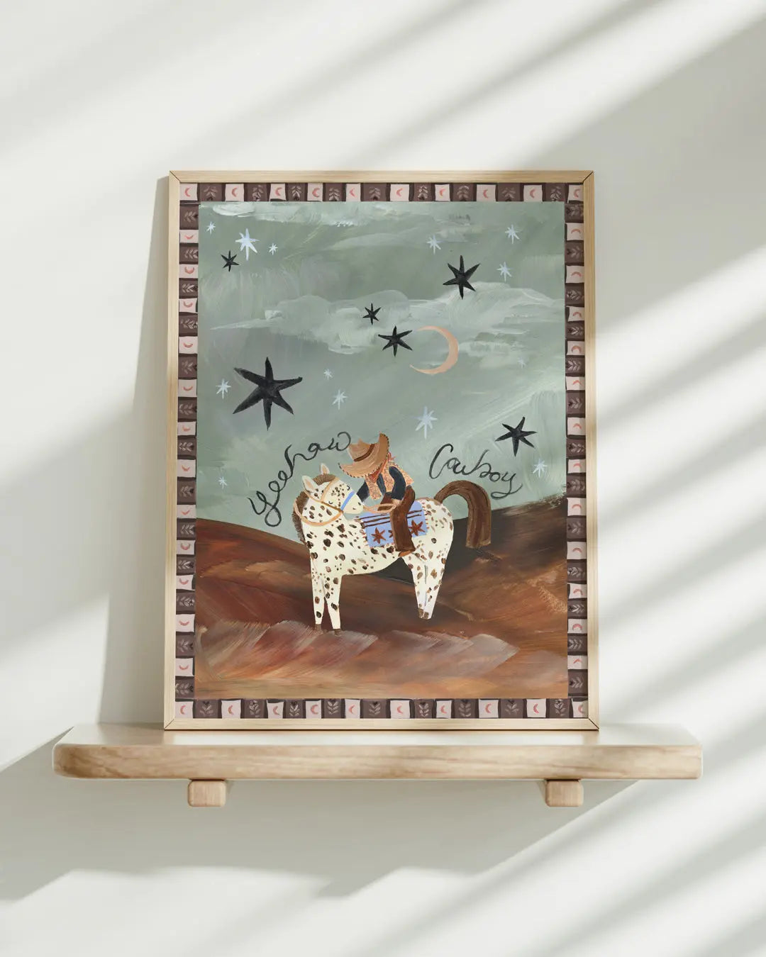 Desert Cowboy - Horse Art Print Lion & The Pear