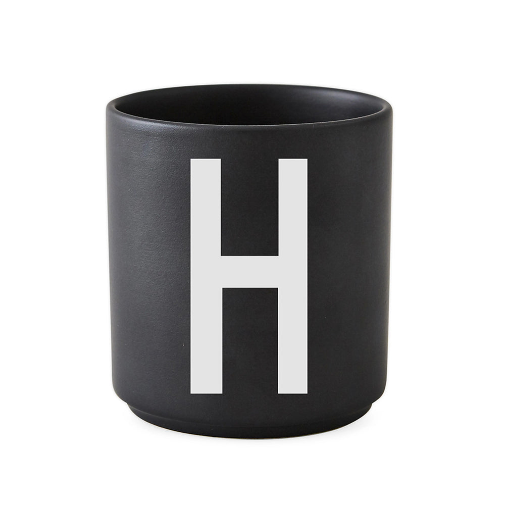Design Letters Design Letters Cup Black H Design Letters