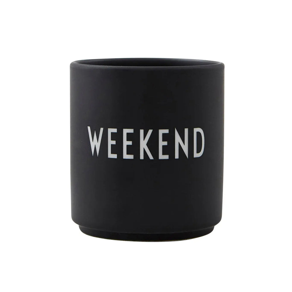 Design Letters Design Letters Favourite Cup 25 Cl Weekend-Black Design Letters