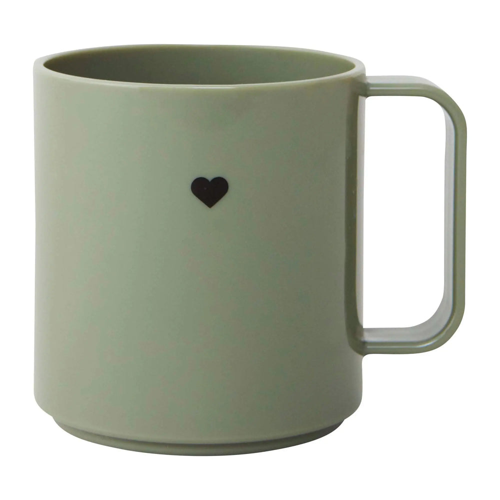 Design Letters Design Letters Mini Love Cup With Handle Olive Green Design Letters