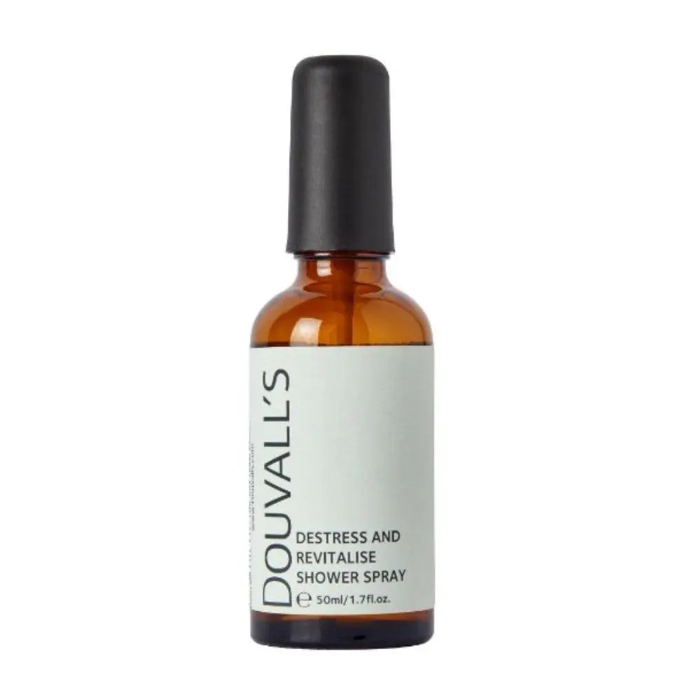 Destress and Revitalise Organic Natural  Shower Spray 50ml | Uplifting Citrus Scent for a Spa-Like Shower Experience Douvalls Beauty