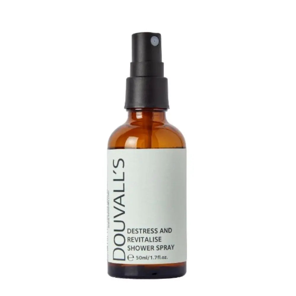 Destress and Revitalise Organic Natural  Shower Spray 50ml | Uplifting Citrus Scent for a Spa-Like Shower Experience Douvalls Beauty