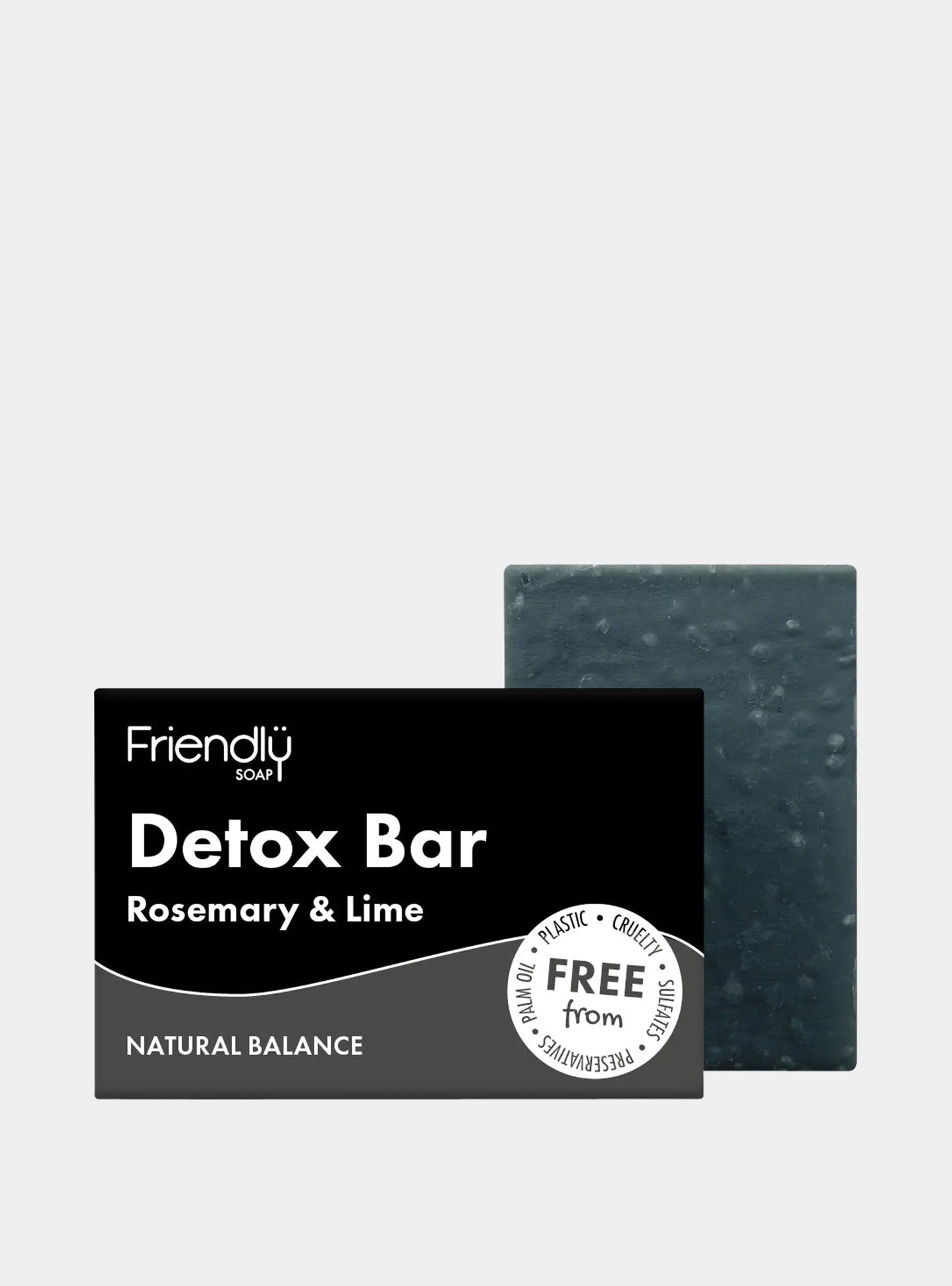 Detox Bar - Activated Charcoal - Rosemary & Lime Friendly Soap