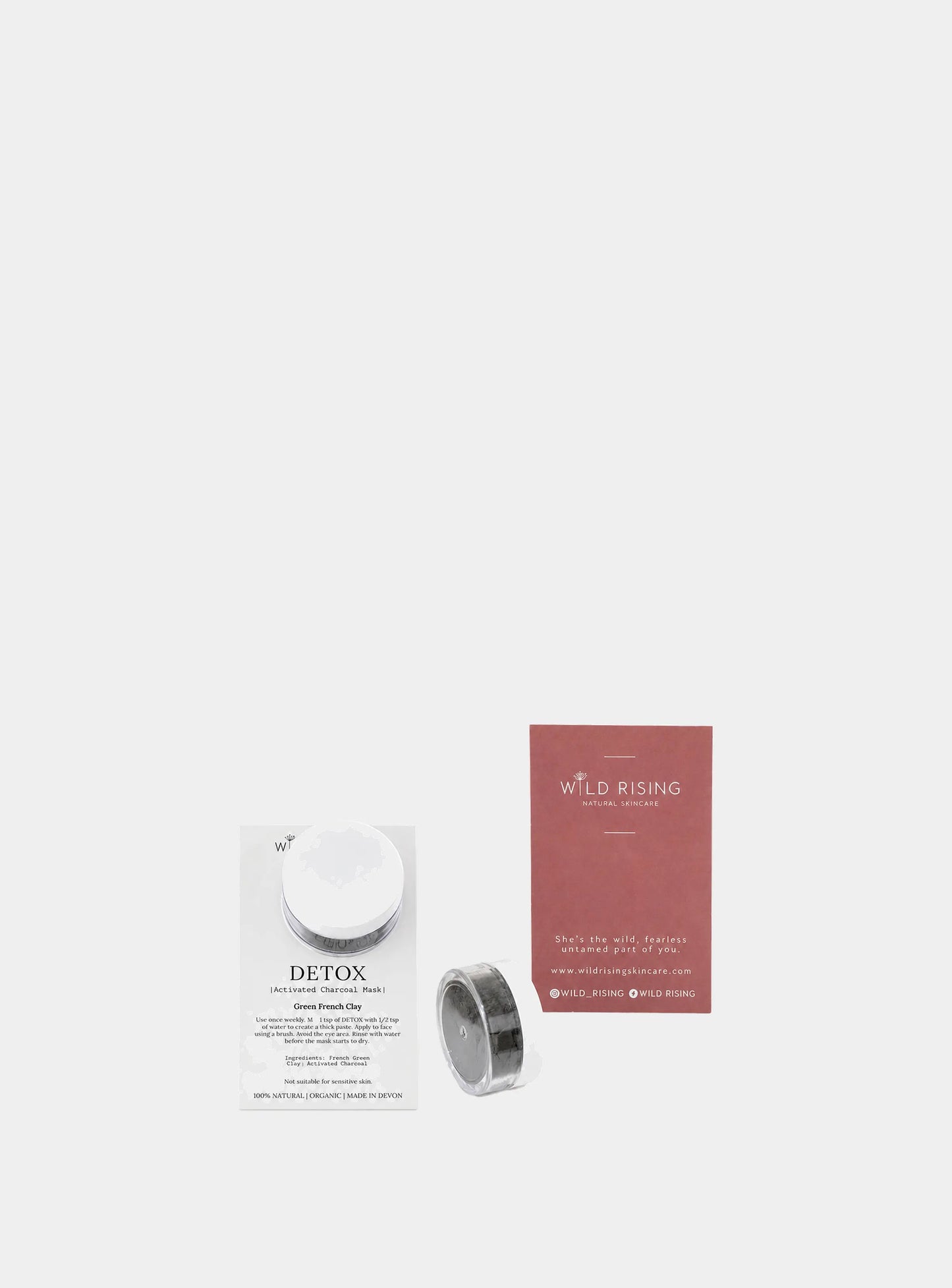 Detox Clay Face Mask Mini Wild Rising Skincare