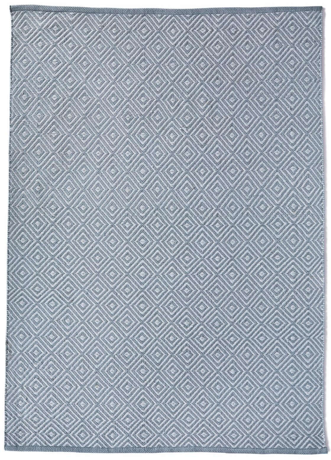 Diamond Denim Blue Hand-woven Rug The Rugs