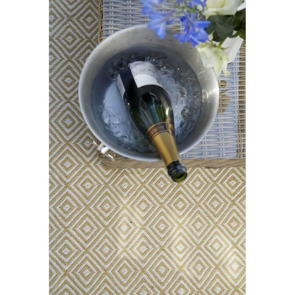 Diamond Gold Hand-woven Rug The Rugs