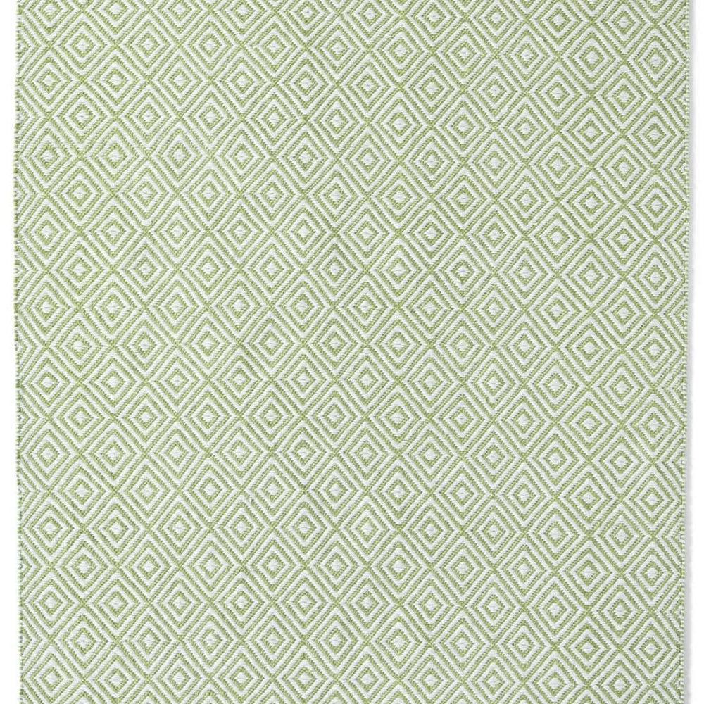 Diamond Green Hand-woven Rug The Rugs