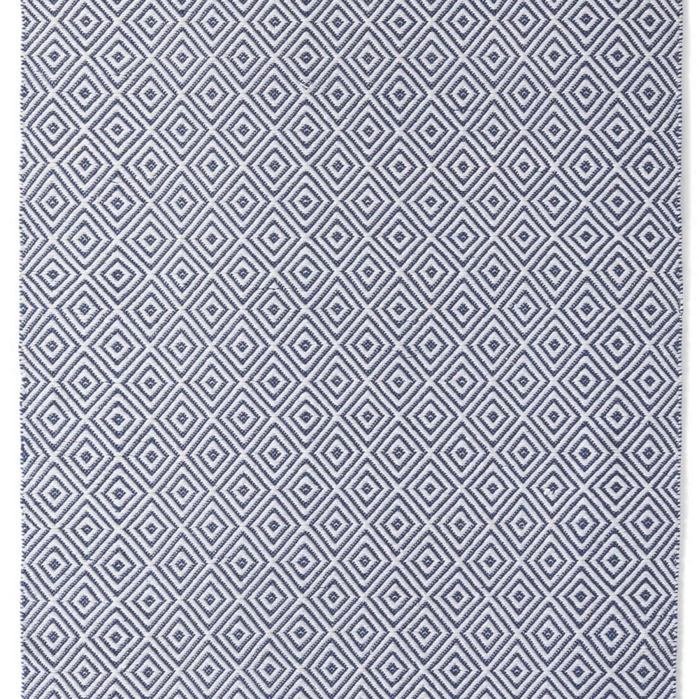 Diamond Navy Hand-woven Rug The Rugs