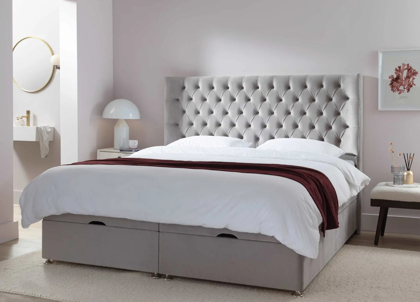 Didsbury Bed Silver Grey Simba