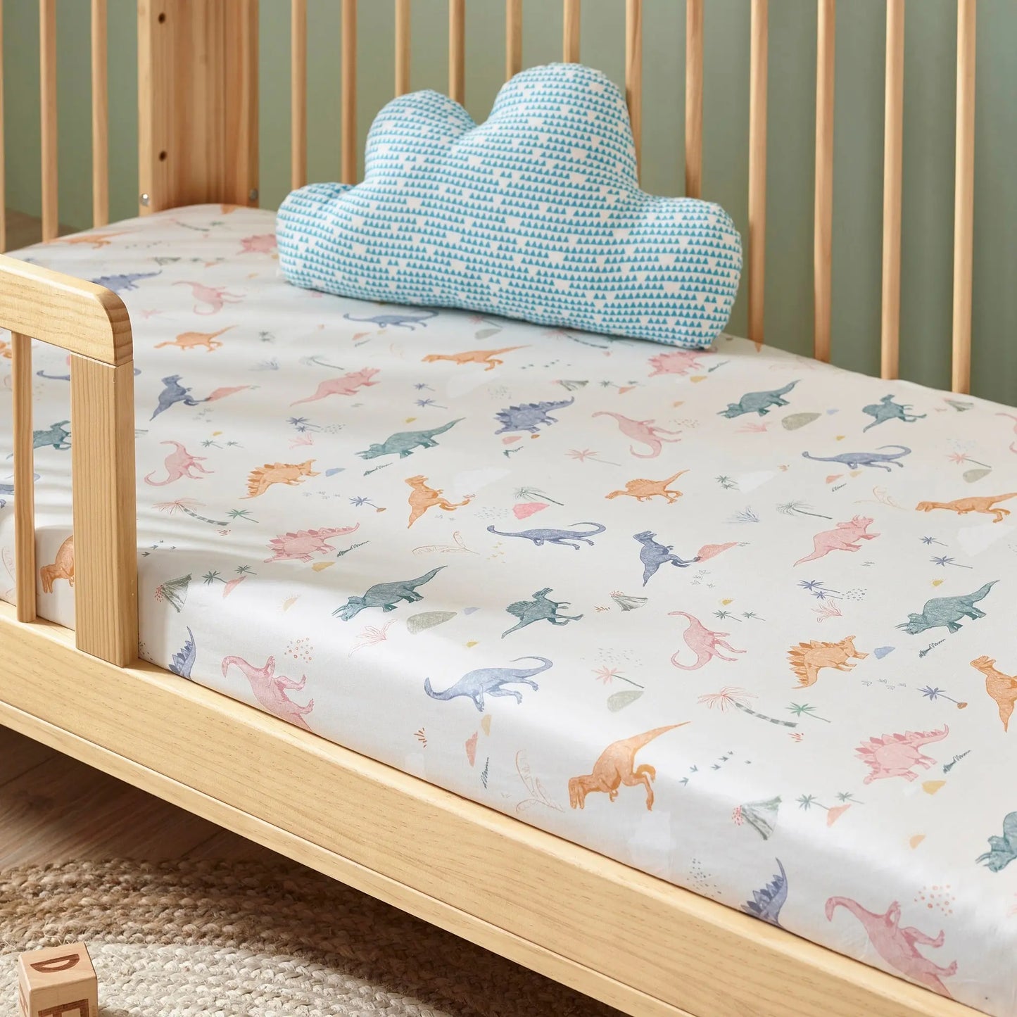 Dino Organic Cotton Fitted Sheet Kabode