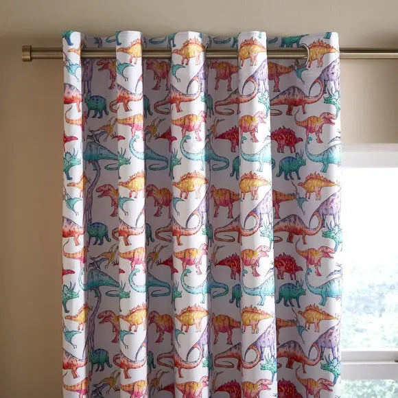 Dinosaurs Gallery Blackout Eyelet Curtains Dunelm