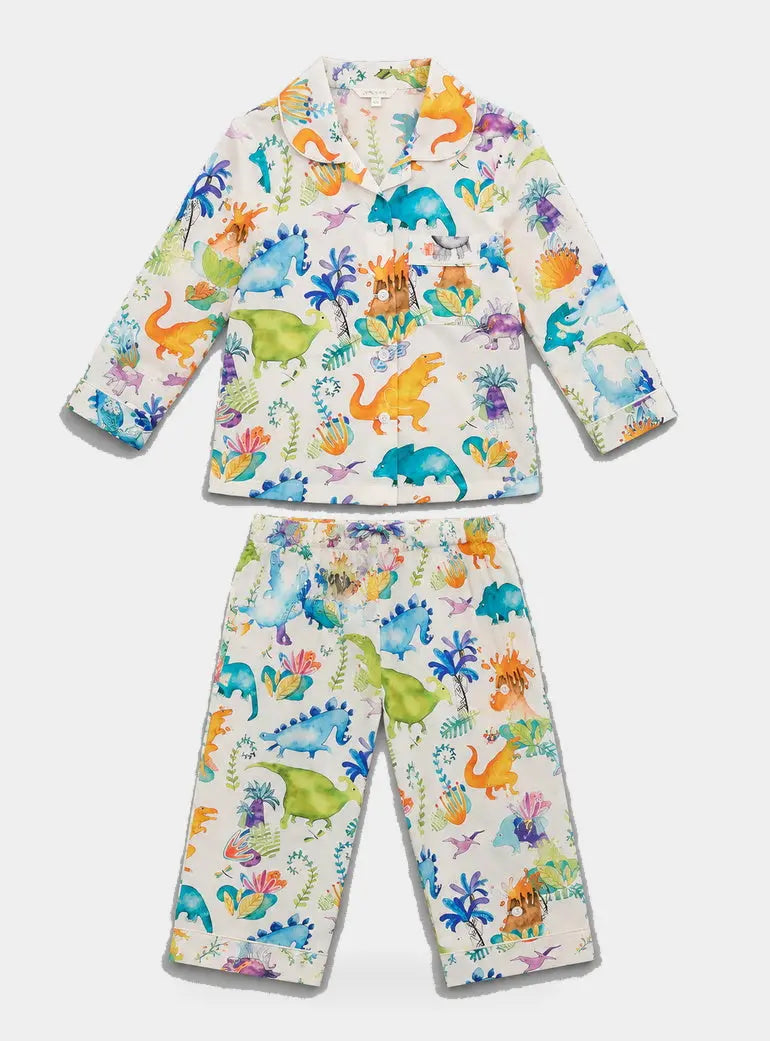 Dinosaurs Girls Pyjama Trouser Set Woodstock Laundry
