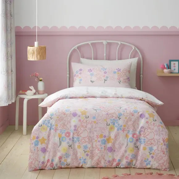 Disney Minnie Mouse & Daisy Duck 100% Cotton Duvet Cover and Pillowcase Set Dunelm