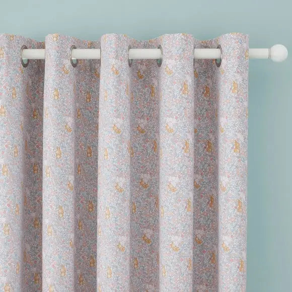 Ditsy Bunny Blackout Eyelet Curtains Dunelm