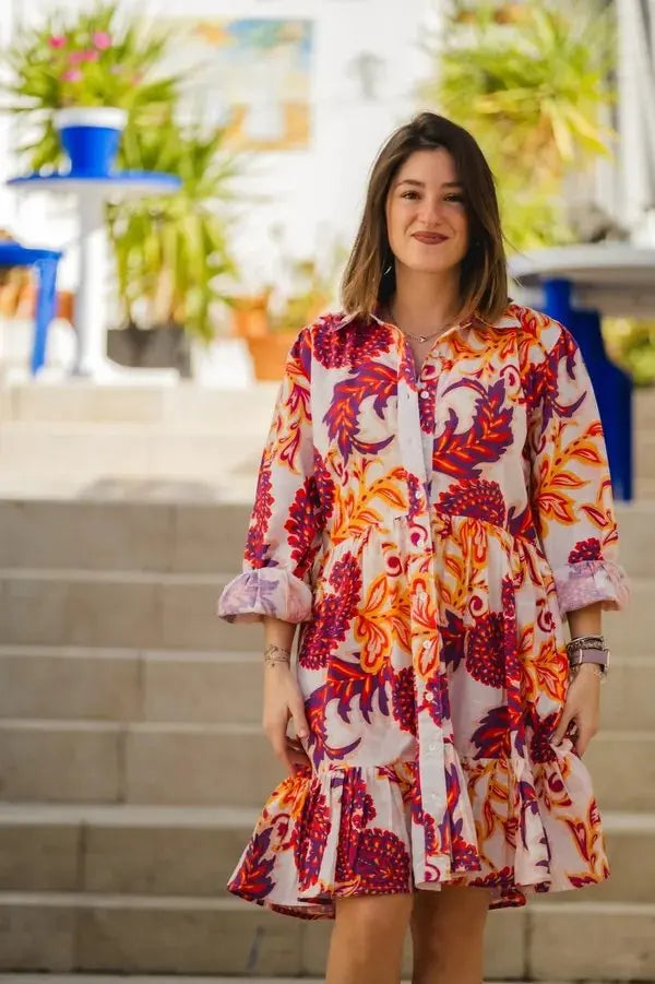 Diva Cotton Tier Dress Naree Clothing