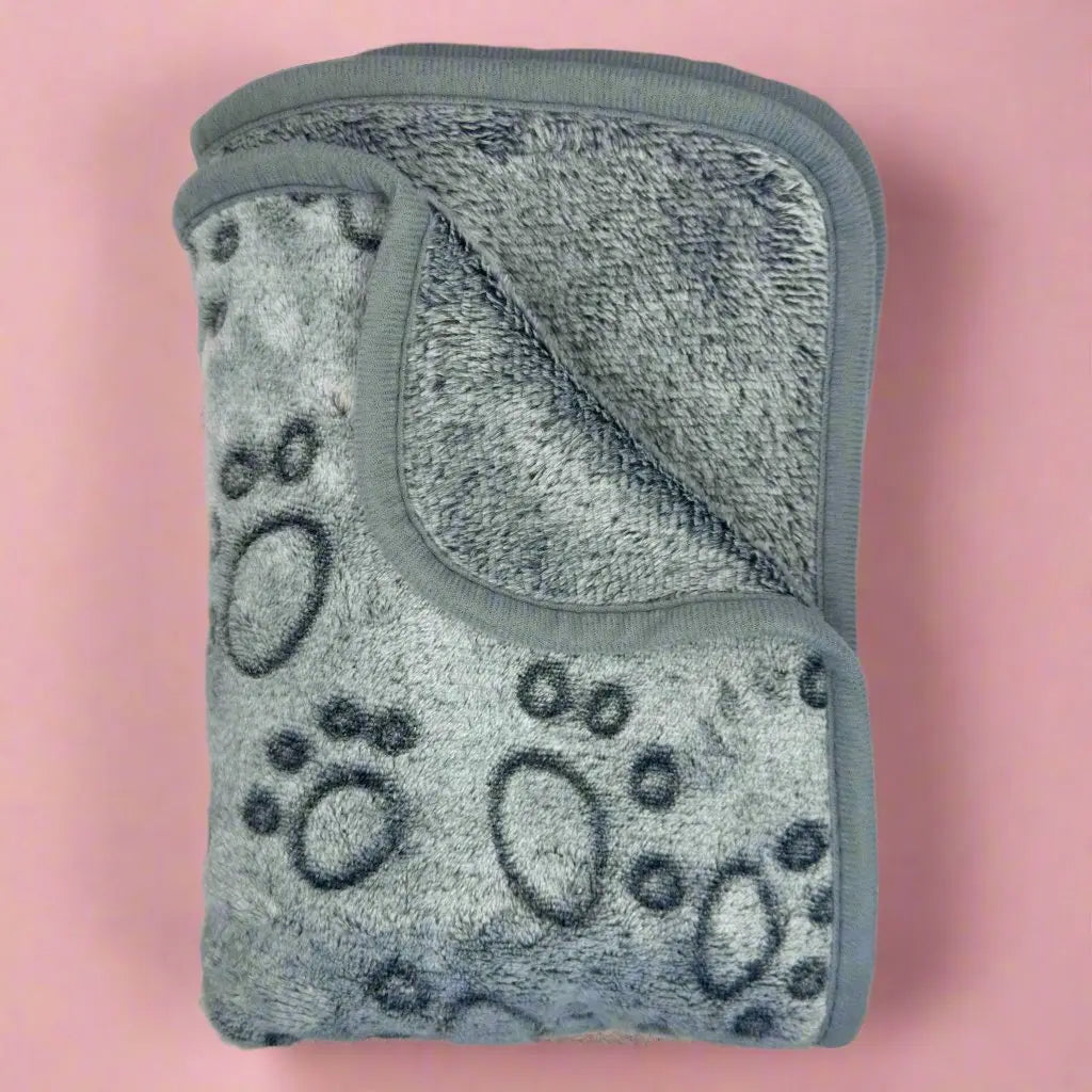 Dog Blanket - Grey Paws PupClub Couture