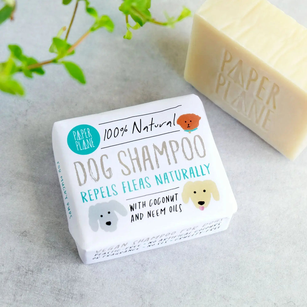 Dog Shampoo Bar - 100% Natural, Vegan & Palm oil-free Shampoo Bar for Dogs Paper Plane