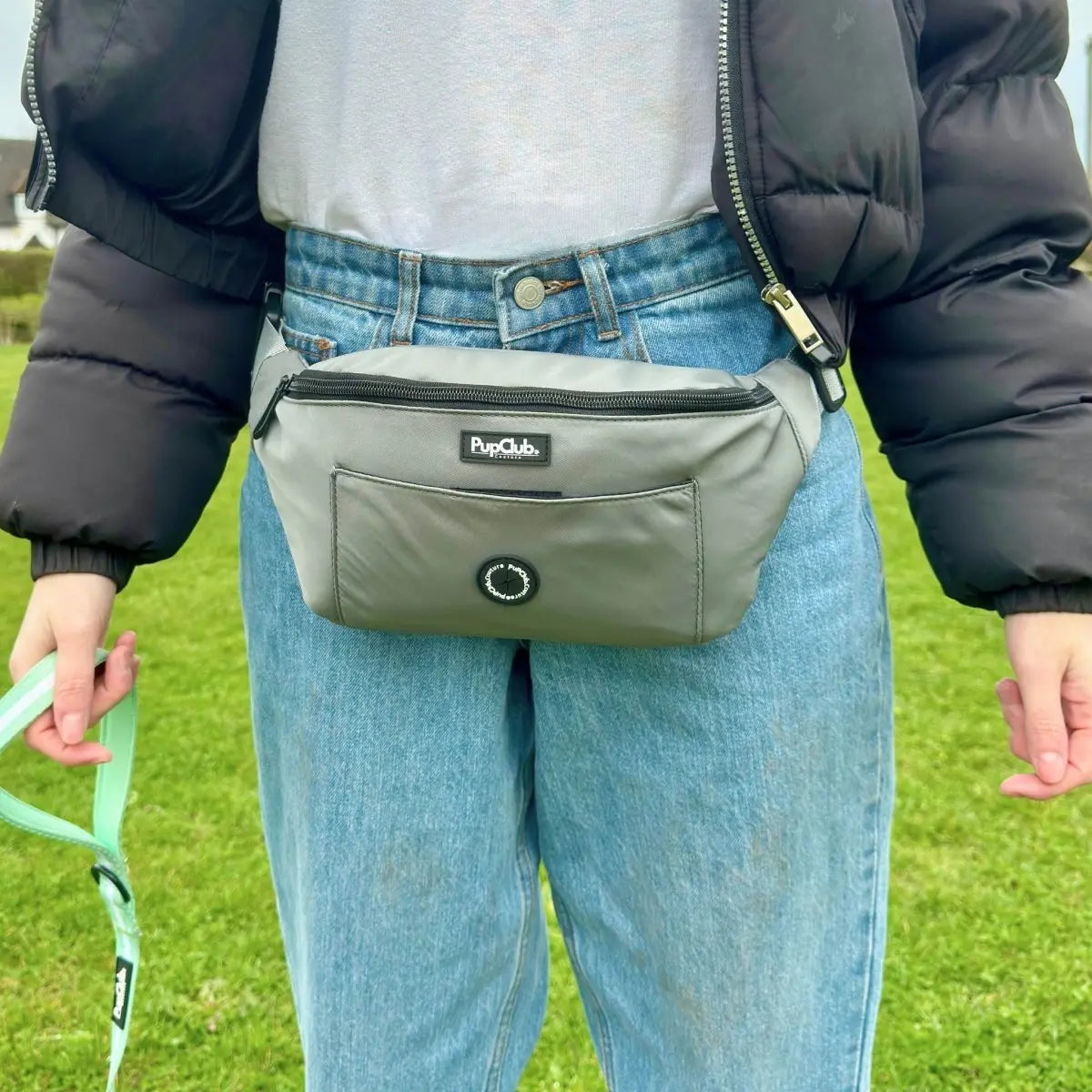 Dog Walking Bum Bag - Grey PupClub Couture