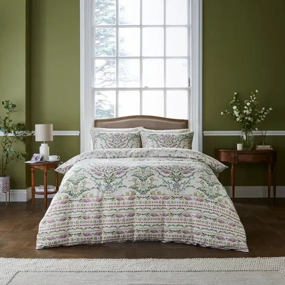 Dorma Botanical Panel Duvet Cover & Pillowcase Set Dunelm