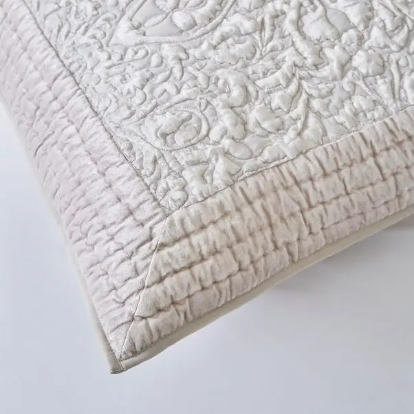 Dorma Charlbury Ivory Continental Pillowcase Dunelm