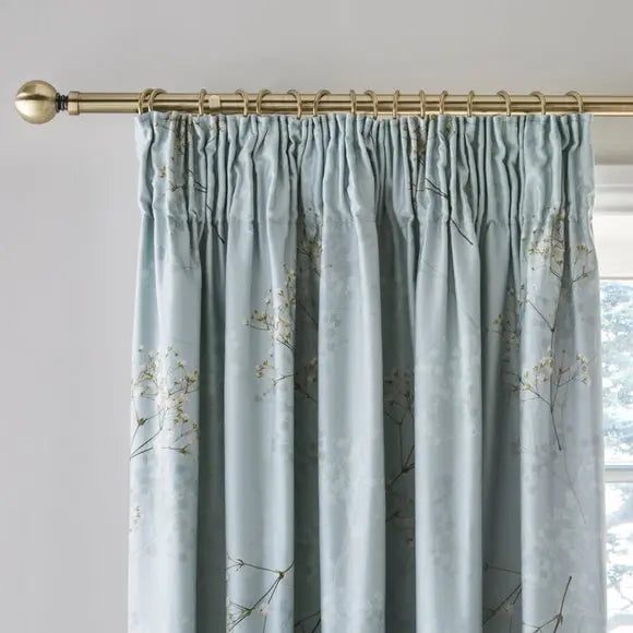 Dorma Gypsophilia Blackout Pencil Pleat Curtains Dunelm
