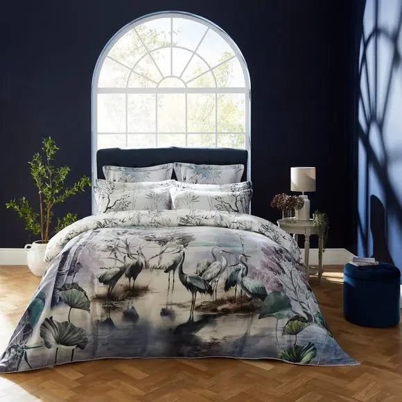 Dorma Lagoon Mauve Duvet Cover and Pillowcase Set Dunelm
