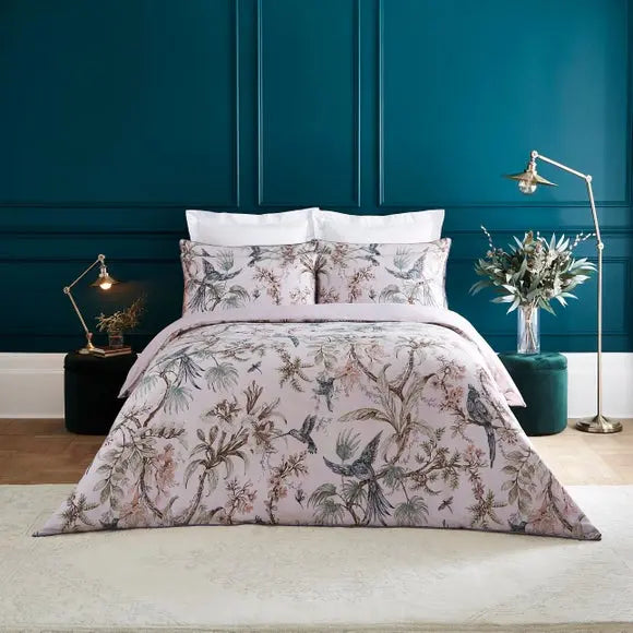 Dorma Lillian 100% Cotton Duvet Cover and Pillowcase Set Dunelm