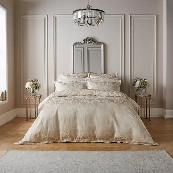 Dorma Luxe Palms Duvet Cover and Pillowcase Set Dunelm