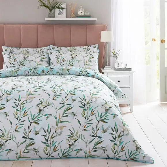 Dorma Nature Garden 100% Cotton Duvet Cover and Pillowcase Set Dunelm