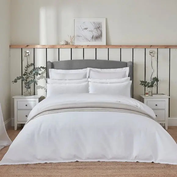 Dorma Purity Tetbury 100% Cotton Duvet Cover and Pillowcase Set Dunelm