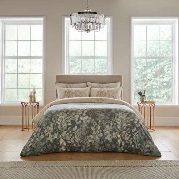 Dorma Whispering Leaves Duvet Cover and Pillowcase Set Dunelm