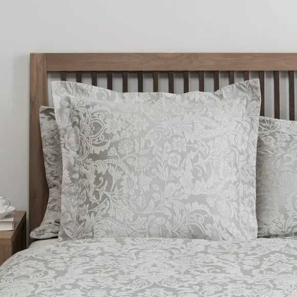 Dorma Winchester Grey Continental Square Pillowcase Dunelm
