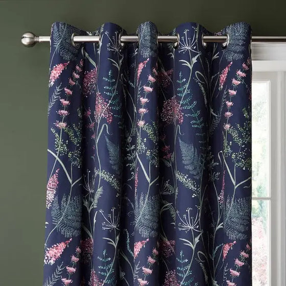 Dorma Winter Garden Blackout Eyelet Curtains Dunelm
