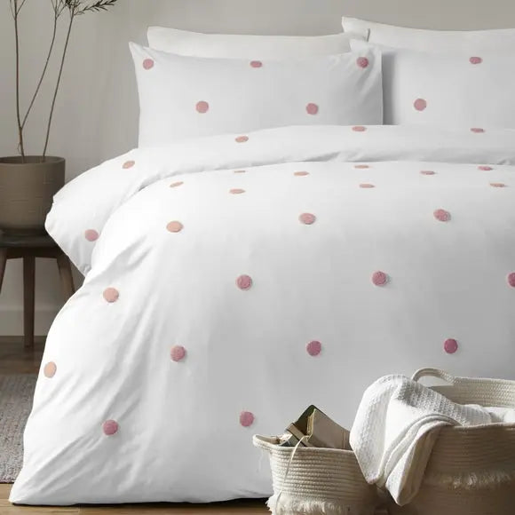 Dot Garden Duvet Cover and Pillowcase Set Dunelm