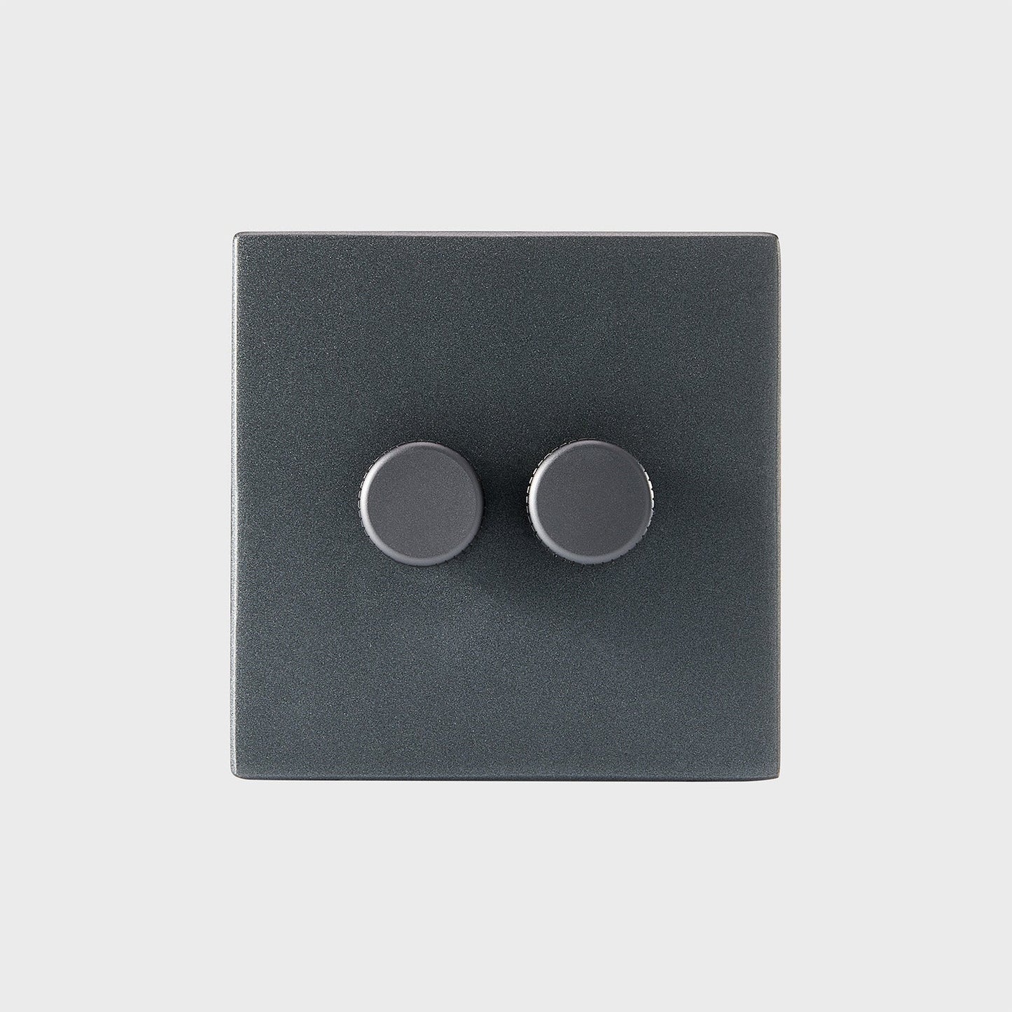Double Rotary Wall Dimmer in Graphite Tala
