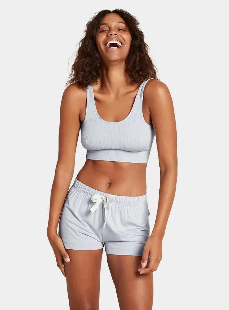 Dove Grey Goodnight Women's Bamboo Sleep Short Boody