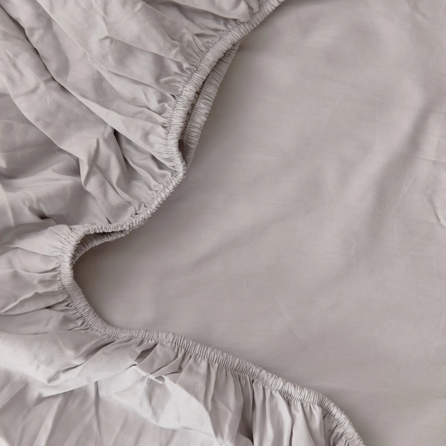 Dove Grey Organic Cotton Fitted Sheet Kabode