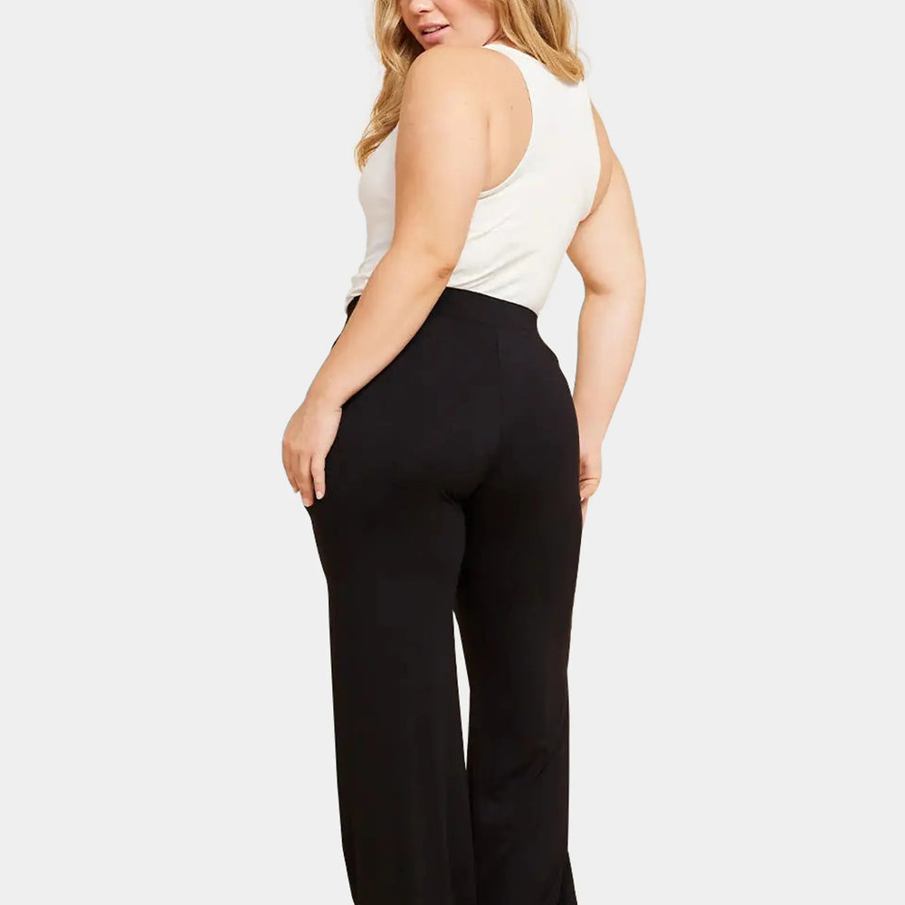 Downtime Black Wide Leg Lounge Trousers Boody