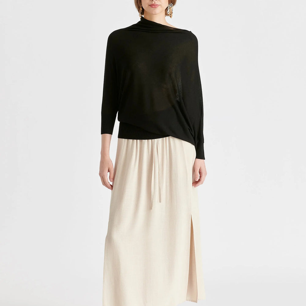 Draped Knit Top Paisie
