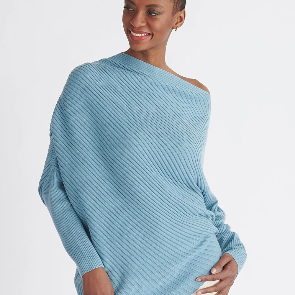 Draped Knitted Jumper Paisie