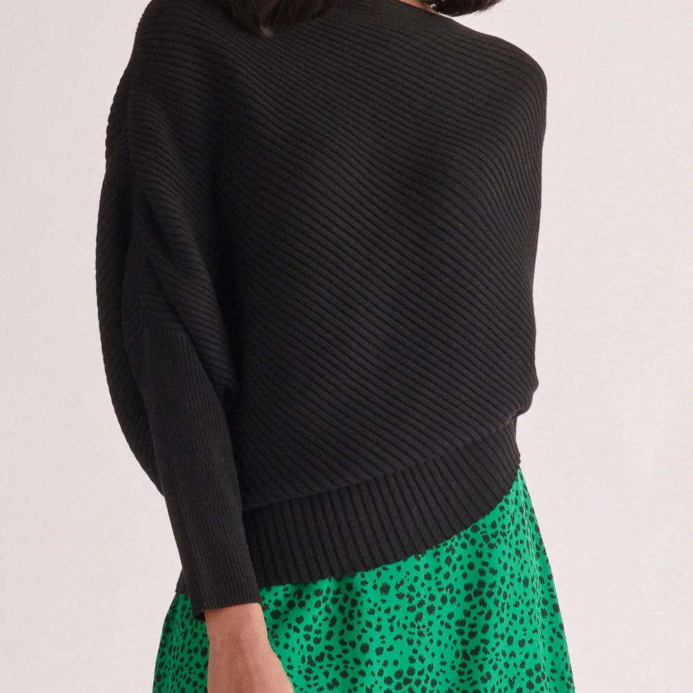 Draped Knitted Jumper Paisie