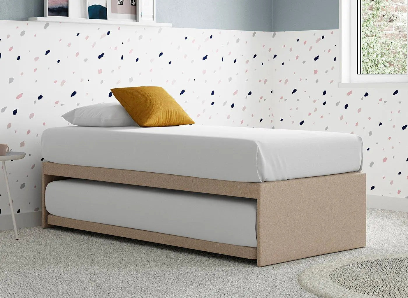 Dreams Workshop Guest Divan Bed Base - Beige Dreams
