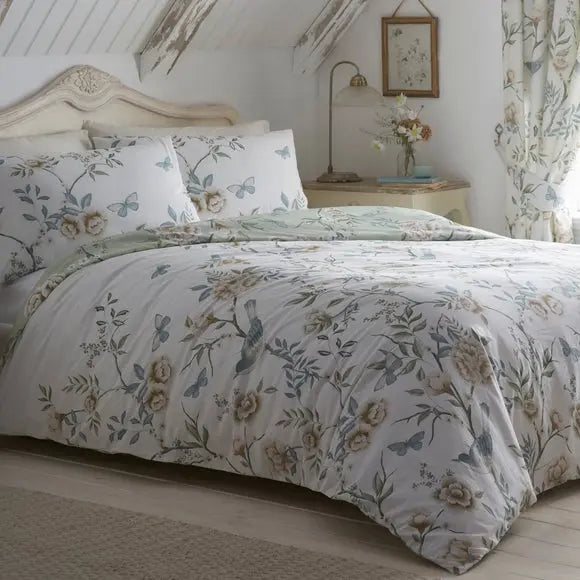 Dreams n Drapes Amelle Reversible Duvet Cover and Pillowcase Set Dunelm