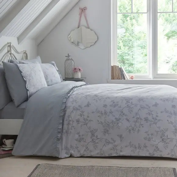Dreams n Drapes Decorative Kristen Fill Duvet Cover and Pillowcase Set Dunelm