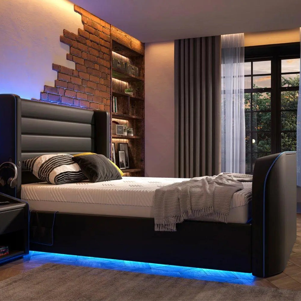 Drift Gaming Sleepmotion 200i Adjustable TV Bed Frame - Black Dreams