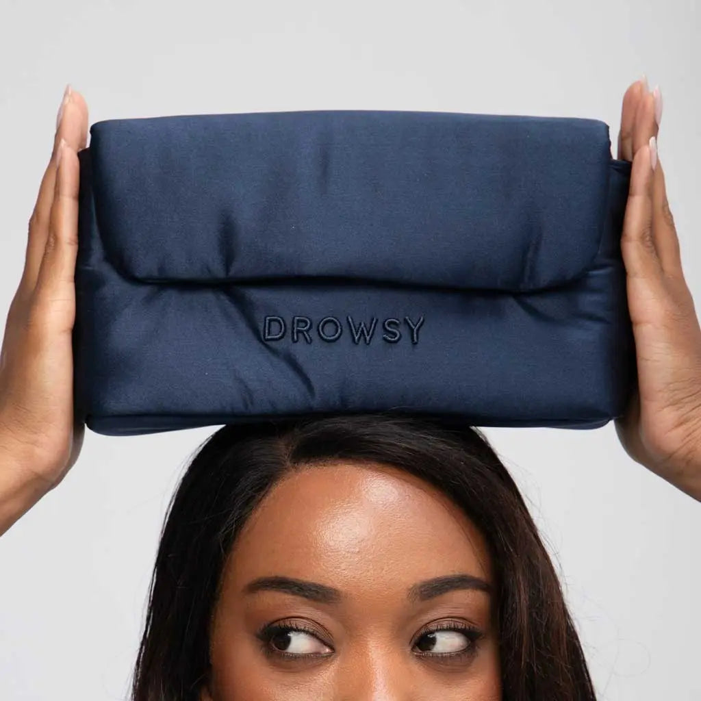 Drowsy Silk Necessaire - Midnight Blue drowsysleepco