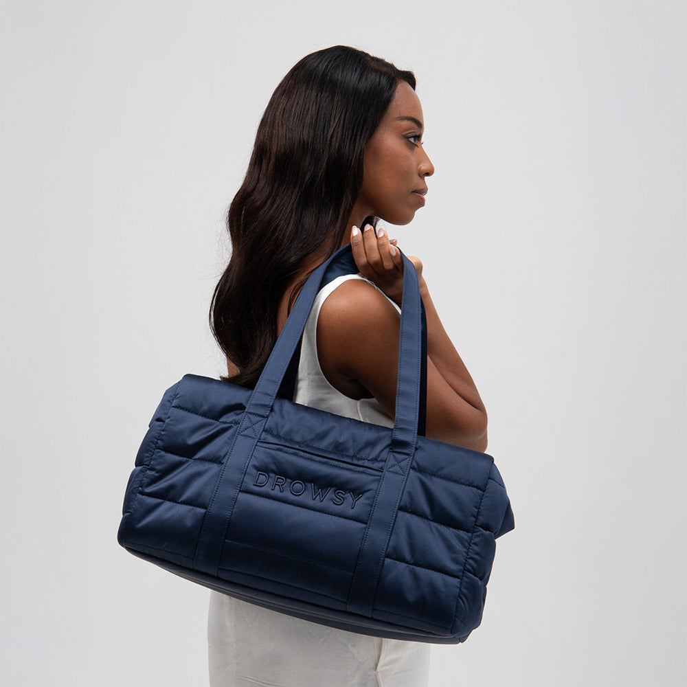 Drowsy Silk Weekender - Midnight Blue drowsysleepco