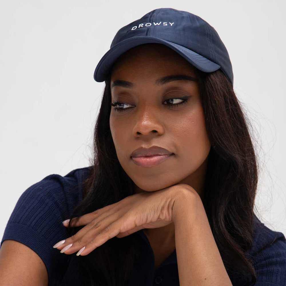 Drowsy Silk Cap - Midnight Blue drowsysleepco