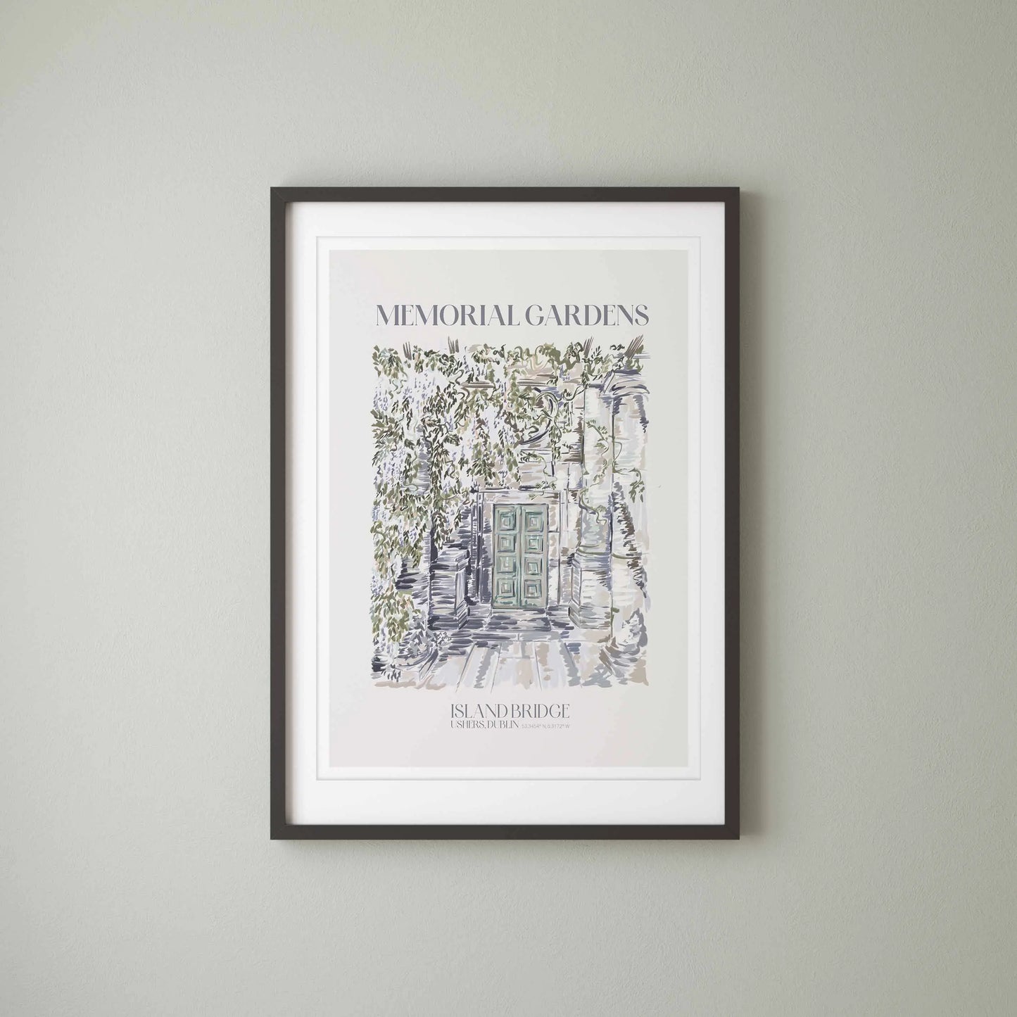 Dublin Memorial Gardens - Landscape Art Print Lion & The Pear