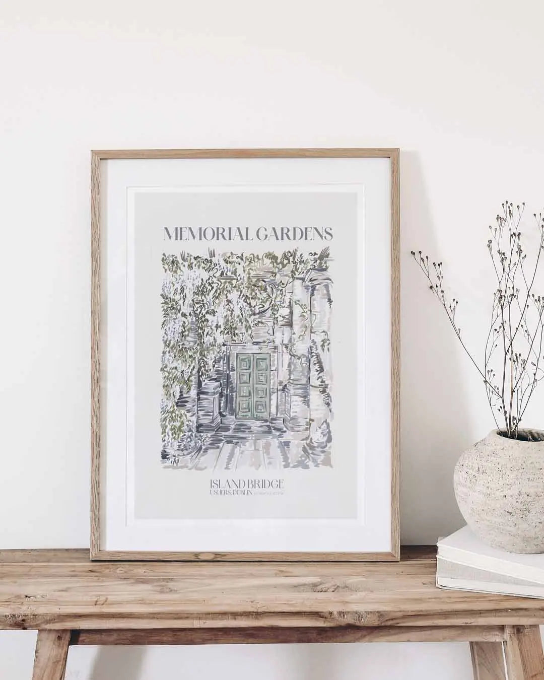 Dublin Memorial Gardens - Landscape Art Print Lion & The Pear